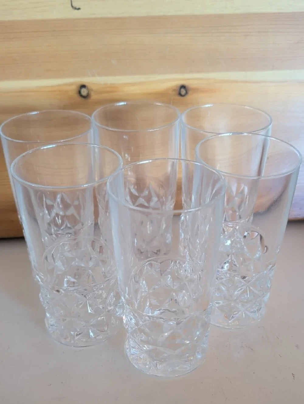 6 pcs. Cristal D'Arques-Durand Drinking Glasses.